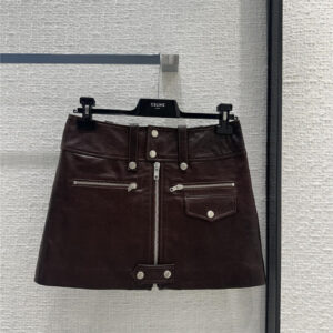 celine punk style lambskin skirt replica clothes