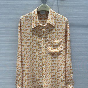 Burberry b letter print 4 color silk shirt replicas clothes