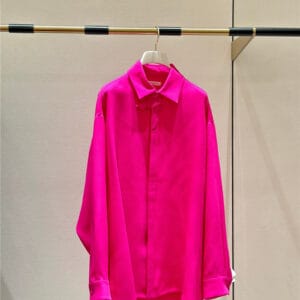 valentino dragon fruit color silk top replica designer clothing websites