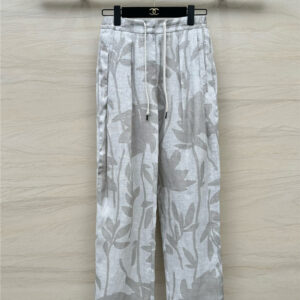 BC leaf silhouette print trousers replica d&g clothing