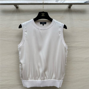 the row sleeveless silk vest replica designer clothes