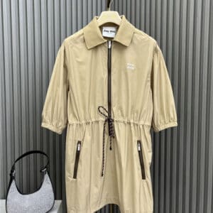 miumiu thin nylon zipper dress replica clothing sites