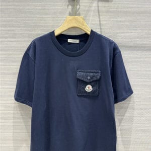 moncler tweed pocket short sleeve t-shirt replica clothing sites