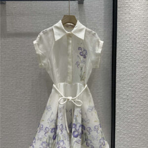zimm iris pattern print dress replica designer clothing websites
