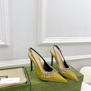 gucci diamond chain high heels margiela replica shoes