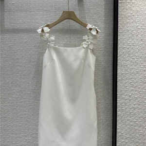 valentino three-dimensional floral suspender dress replica clothing