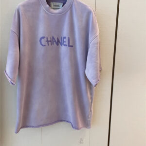 chanel new letter logo short sleeve replica designer clothes