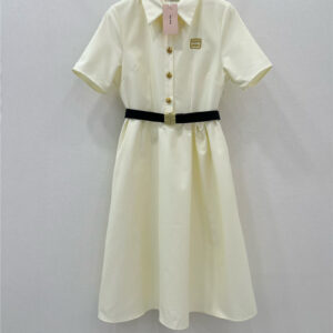 miumiu new lapel dress replica clothing sites
