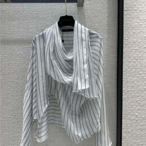 louis vuitton LV ribbon scarf printed striped shirt replica clothing