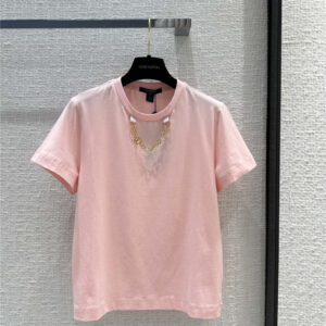louis vuitton LV girly pink T-shirt replica clothing sites