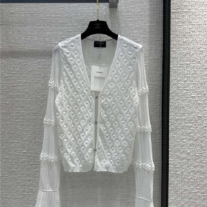 chanel metal hook button knitted cardigan replicas clothes