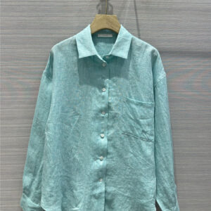 the row cotton and linen long shirt replica d&g clothing