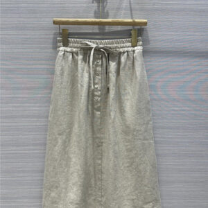 jil sander cotton and linen long skirt replicas clothes