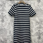 dior knitted striped dress replica clothing sites