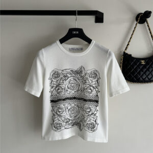 dior new knitted short sleeve replica designer clothes