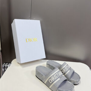 dior printed platform slippers replica designer shoe