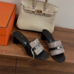 Hermès Kelly buckle slippers replica designer shoes