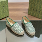 gucci straw hemp fisherman slippers replica shoes