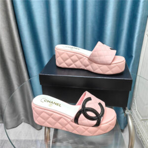 chanel large pair of C slippers replica shoes