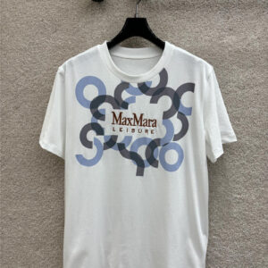 MaxMara printed embroidered short-sleeved T-shirt replica clothing