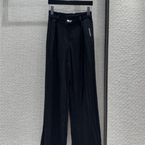 prada washed wrinkled casual pants replica clothing sites