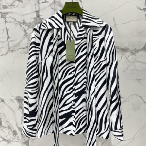 gucci zebra print silk shirt replica clothing sites