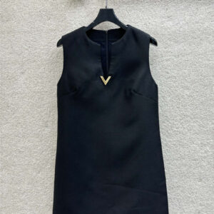 valentino v button sleeveless dress replica clothing sites