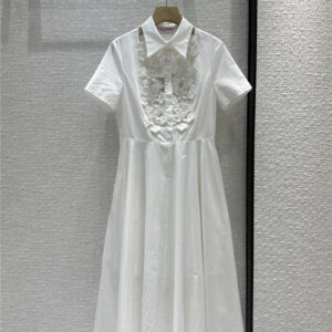 valentino French elegant white maxi dress replica clothes