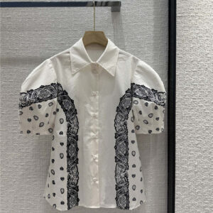 Chloé paisley print short-sleeved shirt replica designer clothes