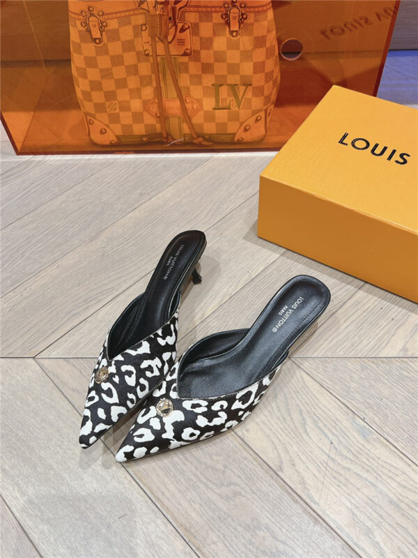 louis vuitton LV pointed toe high heel sandals replica shoes