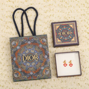 dior love pattern earrings