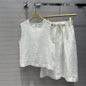 jil sander minimalist cotton and linen suit replica designer clothes