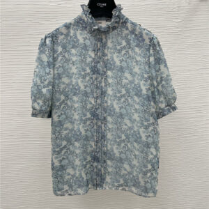 celine new silk floral shirt replica d&g clothing