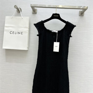 celine lace little black dress cheap replica designer clothes