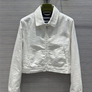 gucci jacquard white denim jacket replica clothes