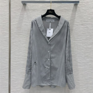 dior striped off-shoulder shirt replica designer clothes