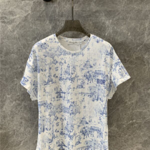 dior printed short sleeve T-shirt replica d&g clothing