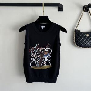 loewe heavy industry embroidery pattern T-shirt replicas clothes