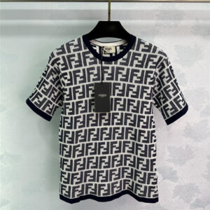 fendi knitted round neck short sleeve replica d&g clothing