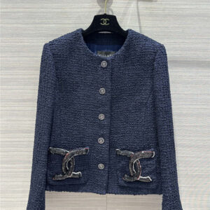chanel woven soft tweed jacket replica d&g clothing