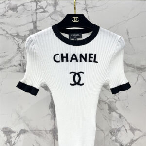 chanel new knitted short sleeve replica d&g clothing