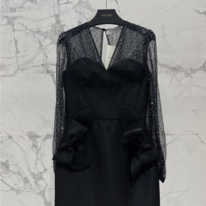valentino mesh waist dresscheap replica designer clothes