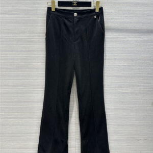 chanel star black thin leg pants replica designer clothes