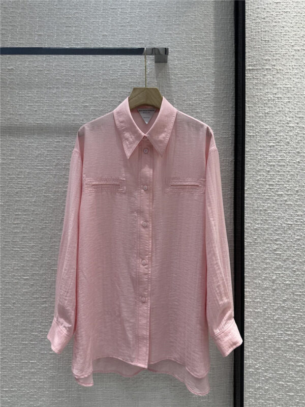 Bottega Veneta old money pink large shirt replica d&g clothing