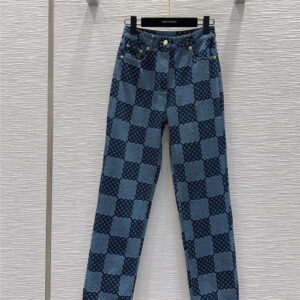 louis vuitton LV denim jeans replica designer clothes