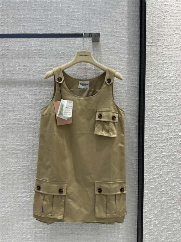 miumiu cargo pocket vest dress replica clothing sites