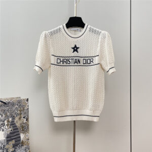 dior hollow short-sleeved sweater replica designer clothes