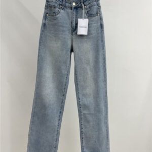 valentino high waist straight jeans replica clothes
