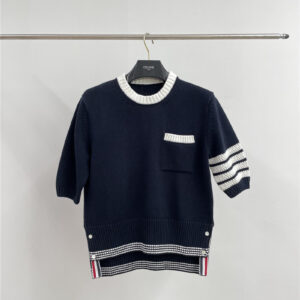 Thombrowne knitted crew neck pullover replica d&g clothing