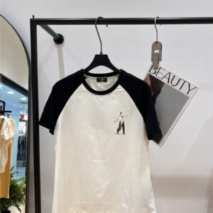 chanel secondhand hand-painted raglan T-shirt replica clothes